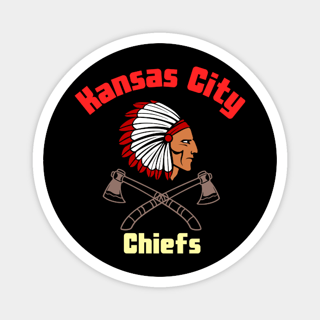 Kansas city chiefs Magnet by Benjamin Customs